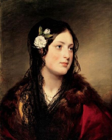 Friedrich von Amerling Bildnis der Elise Kreuzberger oil painting image